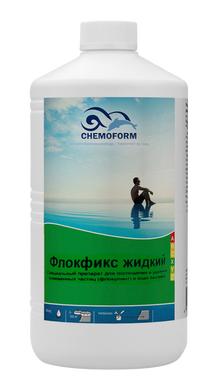 Жидкость против мутности воды в бассейне CHEMOFORM "Флокфикс жидкий", 1 л