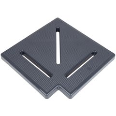 Угловой элемент Aquaviva KK-25-1 Classic для переливной решетки, 90°, 245х25 мм (серый)