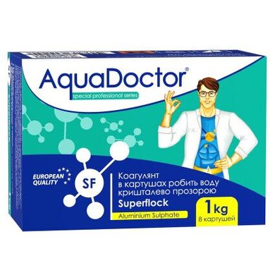 Флокулянт для бассейна в картушах AquaDoctor Superflock 1 кг