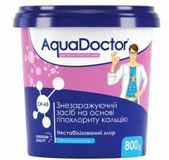 Гіпохлорит кальцію (хлор не стабілізований) Aquadoctor CH-65 0,8 кг