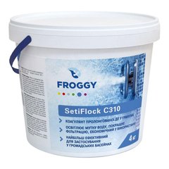 Средство для устранения мутности воды бассейна в гранулах FROGGY "SetiFlock C310" 4 кг (коагулянт)
