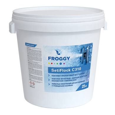 Средство для устранения мутности воды бассейна в гранулах FROGGY "SetiFlock C310" 25 кг (коагулянт)