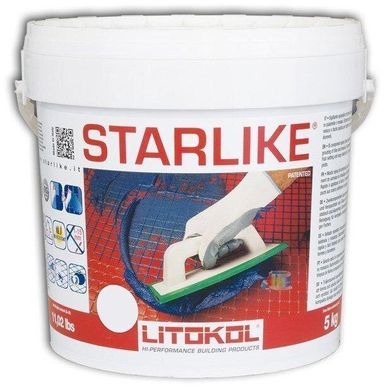 Двухкомпонентная эпоксидная затирка Litokol Starlike Classic, базовые цвета 5 кг