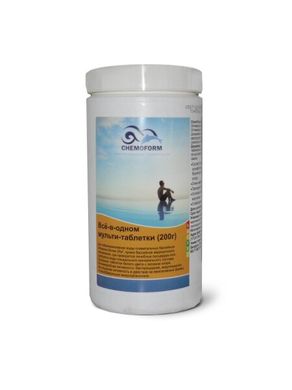 Мультихлор для бассейна в таблетках по 200 г. CHEMOFORM "Multifresh" 1 кг