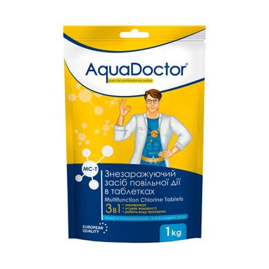 Таблетки для бассейна хлор 3 в 1 AquaDoctor MC-T таб. 20 г, 1 кг