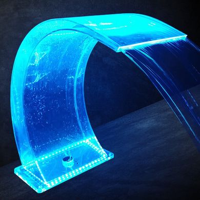 Водопад акриловый для бассейна Aquaviva 700х500 мм, RGB LED
