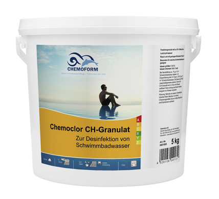 Гипохлорит кальция 70% для бассейна быстрого действия в гранулах Chemoform Кемохлор-CH 5 кг