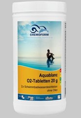 Активный кислород для бассейна в таблетках по 20 г CHEMOFORM Аквабланк О2, 1кг