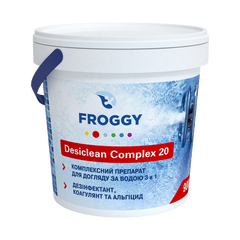 Комплексное средство в таблетках по 20 г Froggy "Desiclean Complex 20" 0,9 кг (хлор, альгицид, флокулянт)
