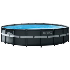 Каркасний басейн Intex 26330 ULTRA XTR (549х132 см) з пісочним фільтром, драбиною та тентом