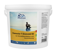 Быстрый хлор для бассейна в гранулах Chemoform "Chemoclor T Granulat 65", 5 кг