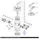 Уплотнительное кольцо дифузора Emaux 2011001 крана MPV01-MPV07